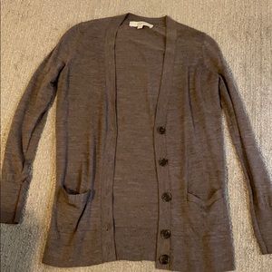 Lightweight taupe cardigan